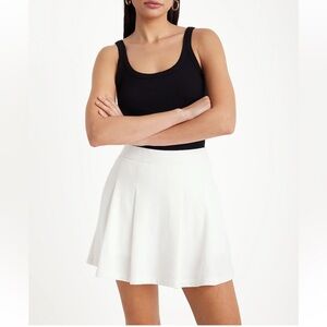 Express high waist fleece skort